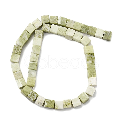Natural Jade Beads Strands G-B155-C06-8x8mm-1