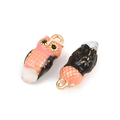 Brass Enamel Pendants KK-CBA6818-04G-05-1