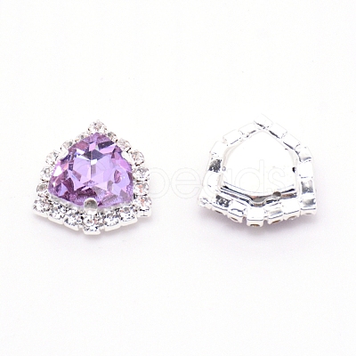 Glass Rhinestone Sew on Rhinestone RB-WH0004-02P-07-1