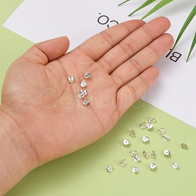 Earring Findings 925 Sterling Silver Ear Nuts X-STER-F015-02-1
