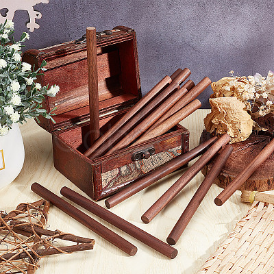 Waxed Round Wooden Sticks WOOD-OC0004-01B-1