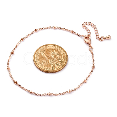 Brass Satellite Chains Bracelets for Women BJEW-G735-19RG-1