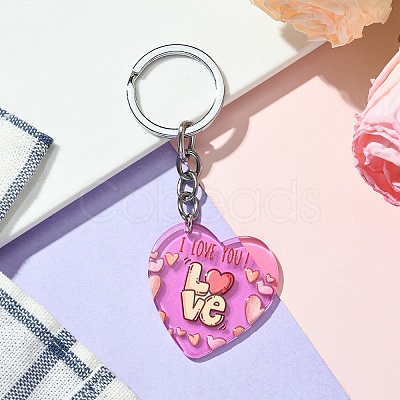 Valentine's Day Acrylic Keychain KEYC-YW00020-05-1