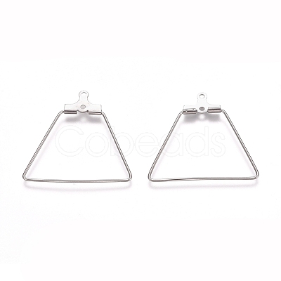 Tarnish Resistant 304 Stainless Steel Wire Pendants STAS-M274-018P-1