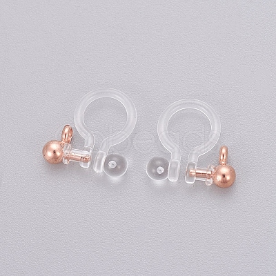 Transparent U Type Painless Prevent Allergy Resin Ear Clip X-KY-L005-05RG-1