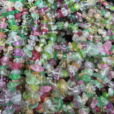 Crackle Glass Beads Strands G-P332-26-1