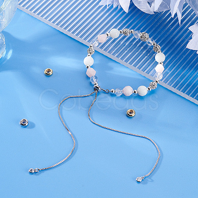 4Pcs 2 Colors Sterling Silver Spacer Beads STER-PH0001-64-1