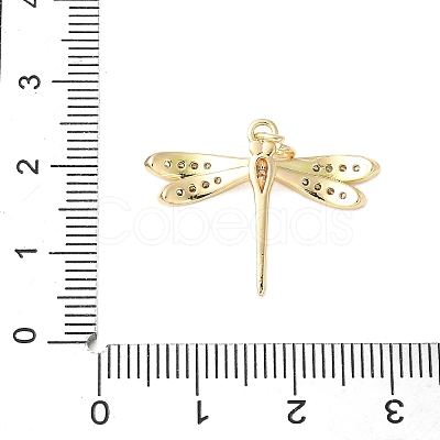 Brass Micro Pave Cubic Zirconia Pendants KK-D357-07C-G-1