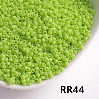 Opaque 6/0 Glass Seed Beads SEED-I013-4mm-RR44-1