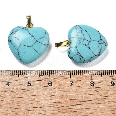 Synthetic Turquoise Pendants G-G956-B09-G-1
