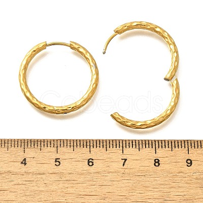 304 Stainless Steel Hoop Earrings for Women EJEW-M068-12F-G-1