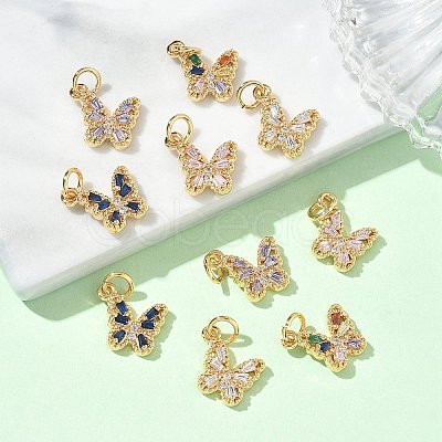 SHEGRACE Brass Pave Clear Cubic Zirconia Pendants XGRQ3Q351-628G-1