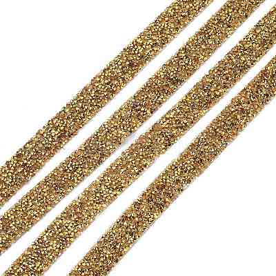 Glitter Resin Hotfix Rhinestone(Hot Melt Adhesive On The Back) DIY-I039-01A-01-1