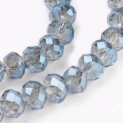 Electroplate Glass Beads Strands X-GLAA-K027-FR-A03-1