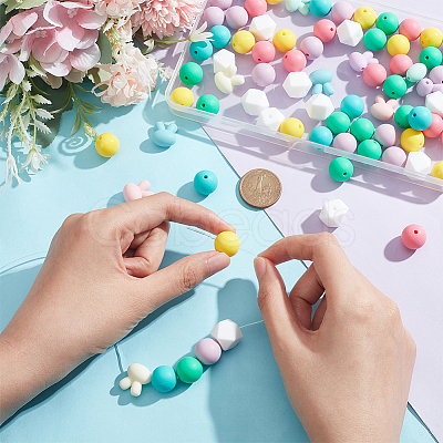 Easter Themed DIY Nursing Necklace Making Kit DIY-NB0009-60-1