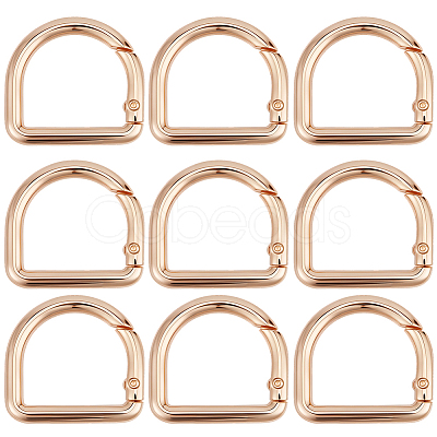 12Pcs Alloy Spring Gate Rings FIND-CN0002-49KCG-1