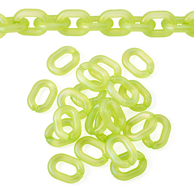 20Pcs Transparent Acrylic Quick Link Connectors OACR-TADJ0001-03G-1