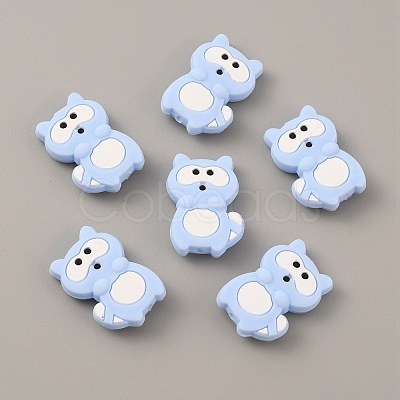 Food Grade Eco-Friendly Silicone Beads LS-SIL-WH0012-016A-1