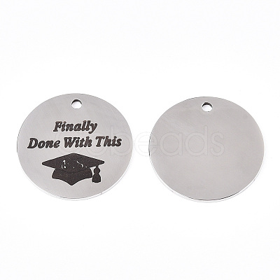 Non-Tarnish 201 Stainless Steel Pendants LS-STAS-T064-38P-27-1
