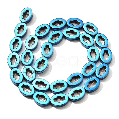 Electroplated Synthetic Non-magnetic Hematite Beads Strands G-L613-Z01-03A-1
