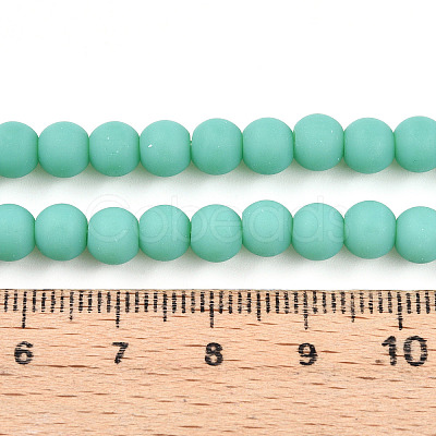 Opaque Glass Beads Strands X-GLAA-T032-P6mm-MD12-1