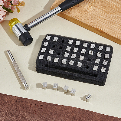 DIY Letter and Number Stamping Punch Tool Set TOOL-WH0164-02P-02-1