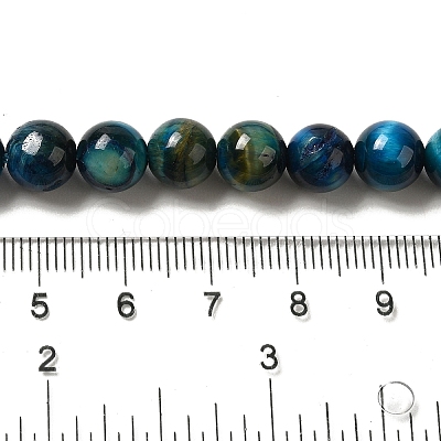 Grade AB+ Dyed Natural Tiger Eye Beads Strands G-G102-A02-03-1