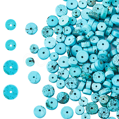 2 Strands 2 Styles Natural Howlite Beads Strands TURQ-HY0001-01-1