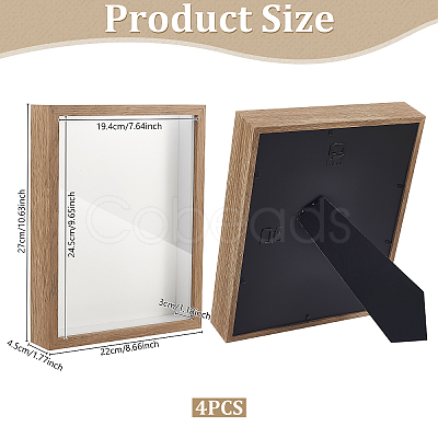 MDF Composite Wood Photo Frame Stand for Dried Flower LS-DJEW-WH0028-057B-1