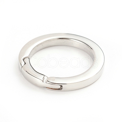 Non-Tarnish 304 Stainless Steel Spring Gate Rings X-STAS-I133-14A-1