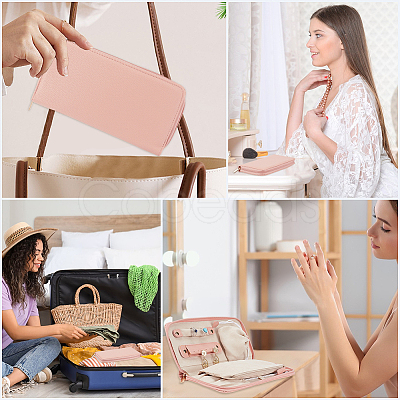 PU Leather Jewelry Zipper Bags ABAG-WH20001-41C-1