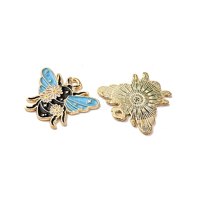 Alloy Enamel Pendants FIND-H051-01A-G-1