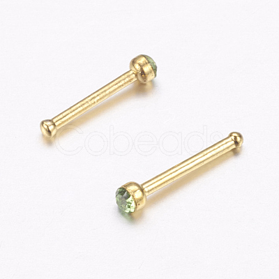 316L Surgical Stainless Steel Nose Studs Nose Piercing Jewelry AJEW-P063-02-2mm-1