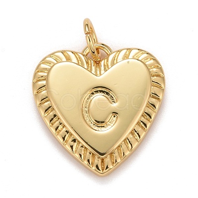 Rack Plating Golden Brass Pendants KK-E260-01G-C-1
