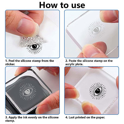 Plastic Stamps DIY-WH20018-0208-1