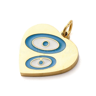 304 Stainless Steel Enamel Charms STAS-E550-66G-1