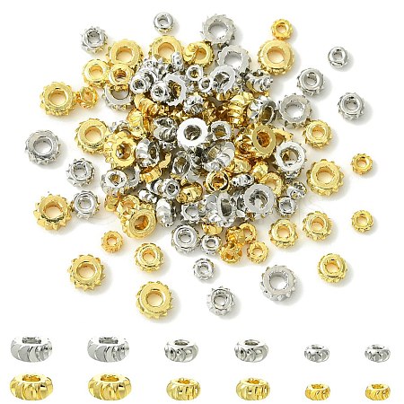 120Pcs 6 Styles Brass Beads KK-CJ0003-42-1