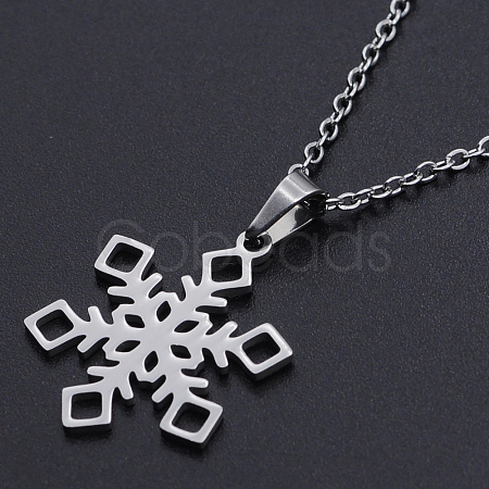 Non-Tarnish 201 Stainless Steel Pendants Necklaces LS-NJEW-S105-JN724-45-1-1