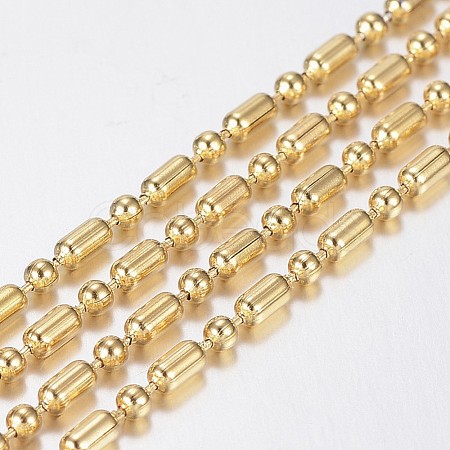 Handmade Ion Plating(IP) 304 Stainless Steel Ball Chains STAS-F136-13G-10m-1