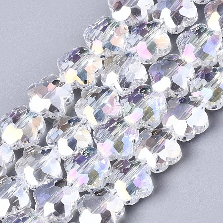 Electroplate Glass Beads Strands EGLA-S176-09B-A01-1
