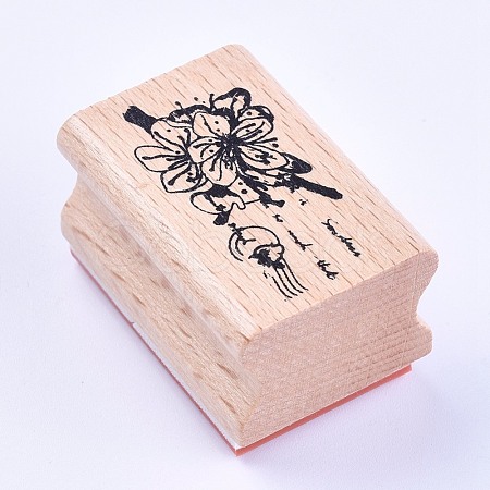 Wooden Stamps AJEW-WH0085-A09-1