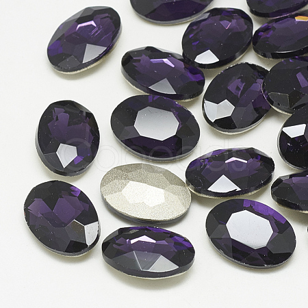 Pointed Back Glass Rhinestone Cabochons RGLA-T080-6x8mm-16-1