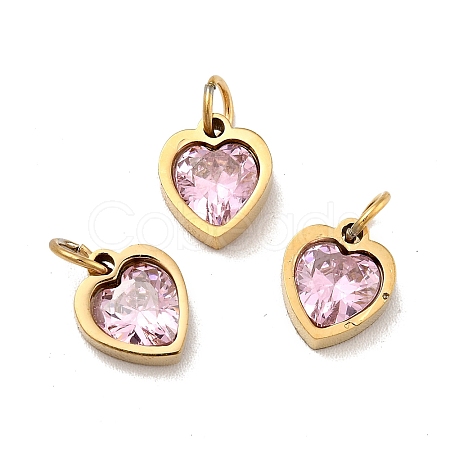 PVD Vacuum Plating 304 Stainless Steel Pendants STAS-D189-06G-02-1