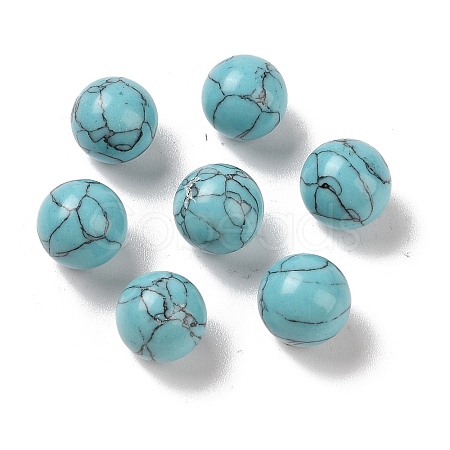 Synthetic Turquoise No Hole Sphere Beads G-K353-04B-12-1