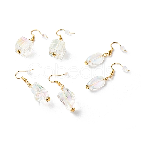 Brass Dangle Earrings EJEW-JE04594-1