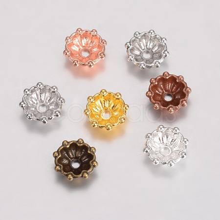 Alloy Fancy Bead Caps X-PALLOY-D348-09-1