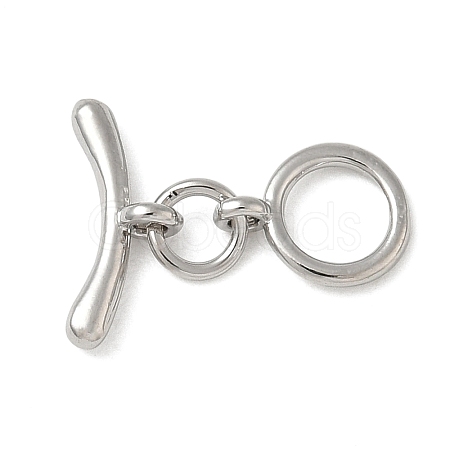 Brass Toggle Clasps KK-CBAFC6C-07I-P-1