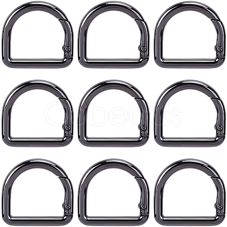 12Pcs Alloy Spring Gate Rings FIND-CN0002-49B-1
