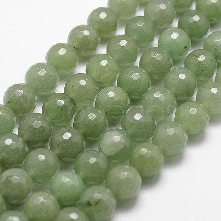 Natural Green Aventurine Beads Strands G-D840-28-6mm-1
