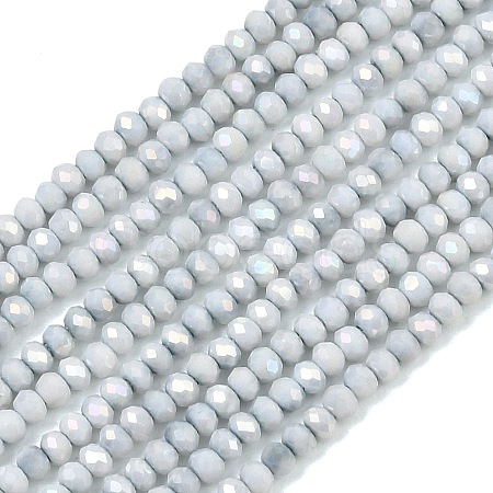 Electroplate Rondelle Glass Beads Strands GL-T021-2x2.5mm-17-22-1